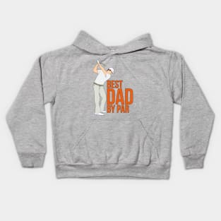 Best Dad By Par Kids Hoodie